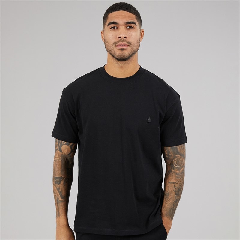 French Connection Mens Relaxed T-Shirt Black