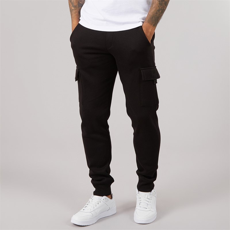 French Connection Mens FC Cargo Joggers Black
