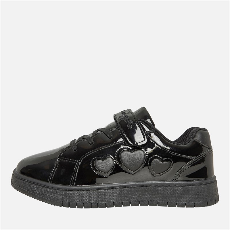 Pineapple Girls Toni Trainers Black Patent