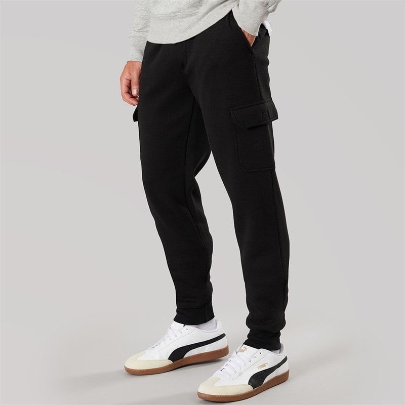 Onfire Mens Cargo Joggers Black