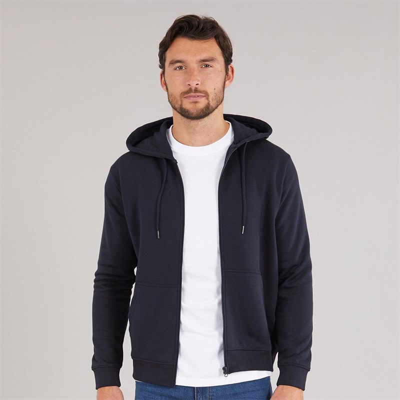 Onfire Mens Zip-Through Hoodie Navy