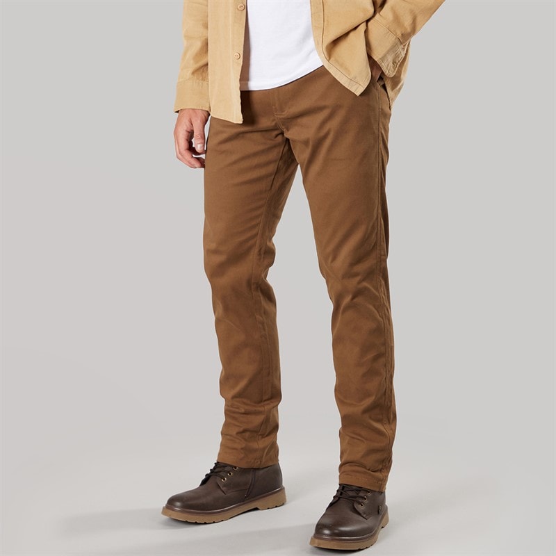 Onfire Mens Slim Fit Chino Trousers Cinnamon