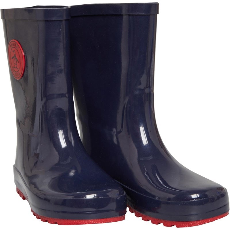 Original Penguin Junior Wharf Wellington Boots Navy