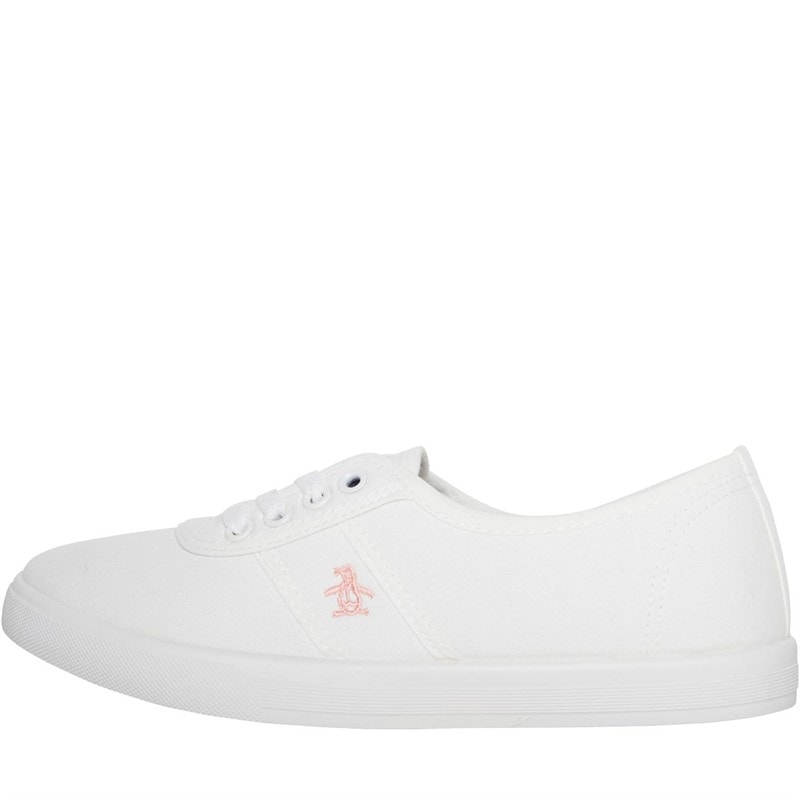 Original Penguin Womens Susie Canvas Pumps White