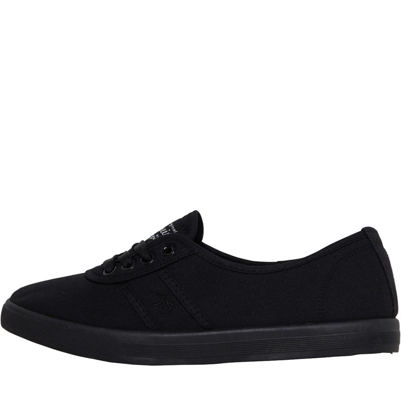 Original Penguin Womens Susie Canvas Pumps Black Mono