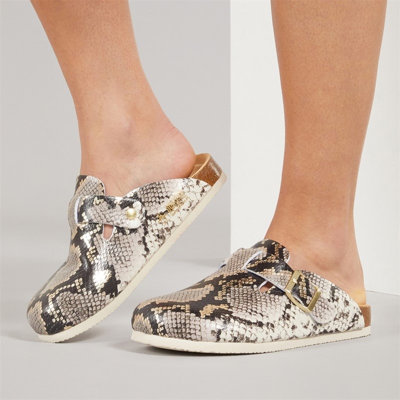 Original Penguin Womens Poppy Clogs Snake