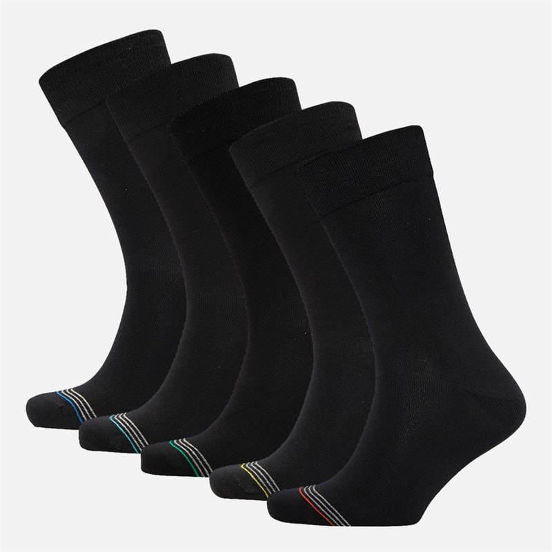 Original Penguin Mens Five Pack Socks Black