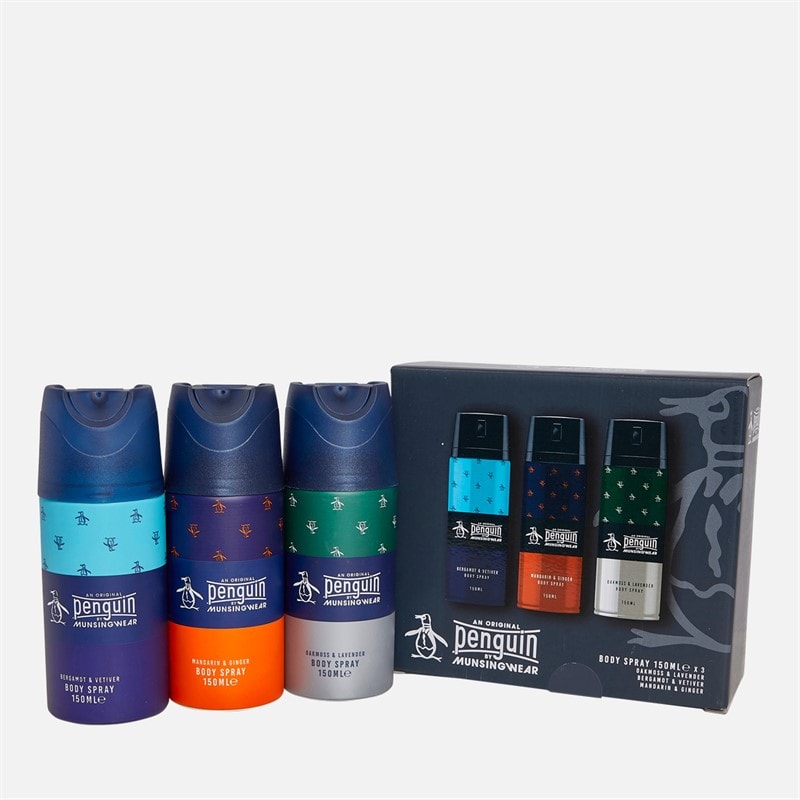 Original Penguin Mens Three Pack 150ml Body Sprays Multi