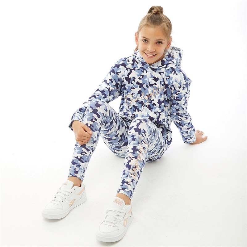 Pindydoll Girls Carrie Tracksuit Set Blue Camo