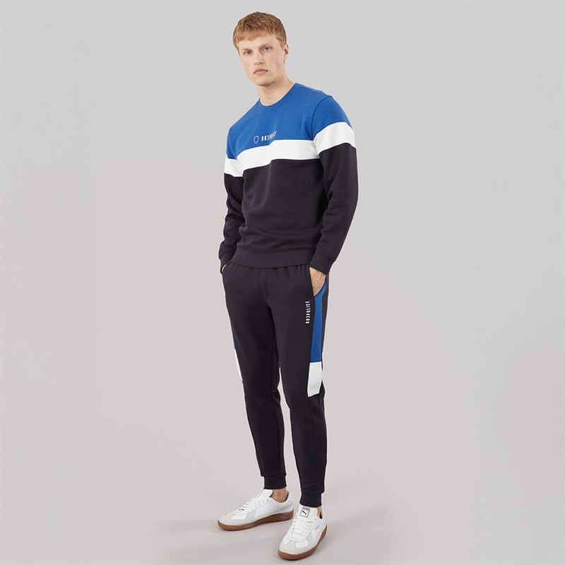 883 Police Mens Riyad Tracksuit Navy/Electric Blue/White