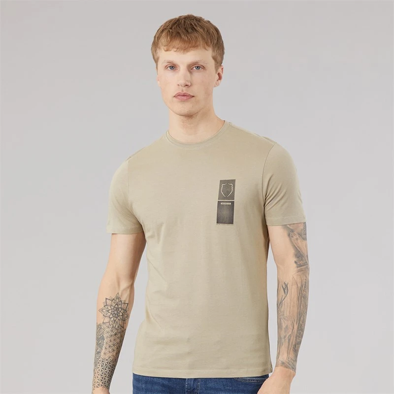 883 Police Mens Hazlebrook T-Shirt Desert