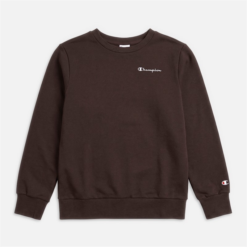 Champion Junior Core Heritage Logo Sweatshirt Chocolate