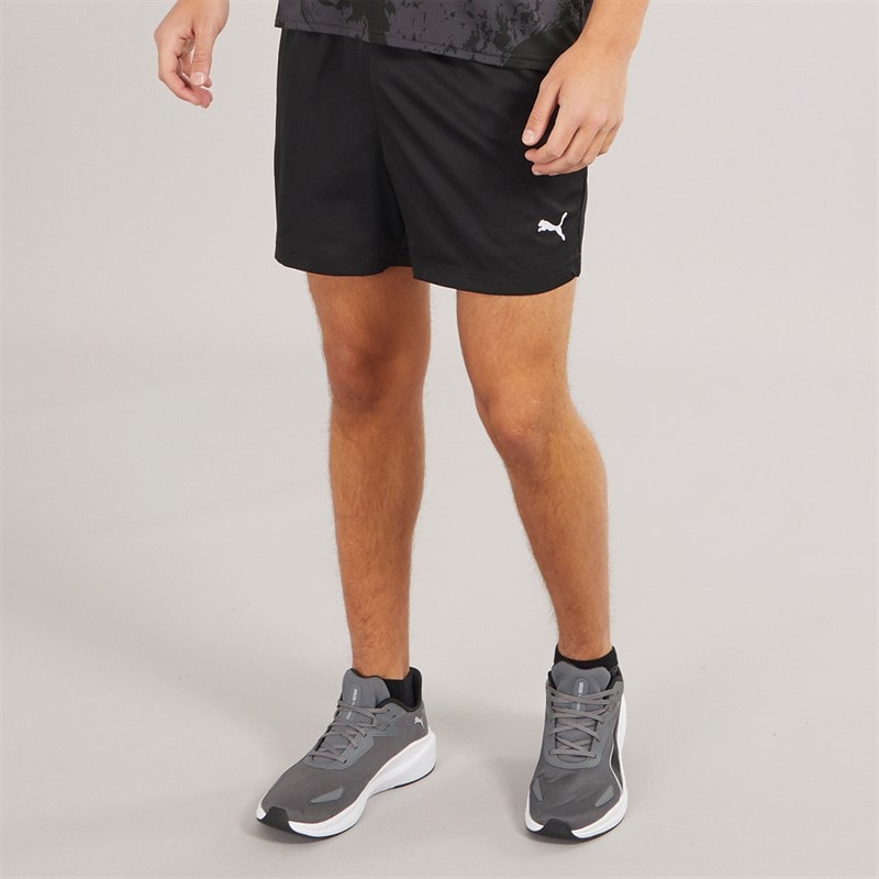 Puma Mens Essentials Small Logo 5 Inch Woven Shorts Puma Black