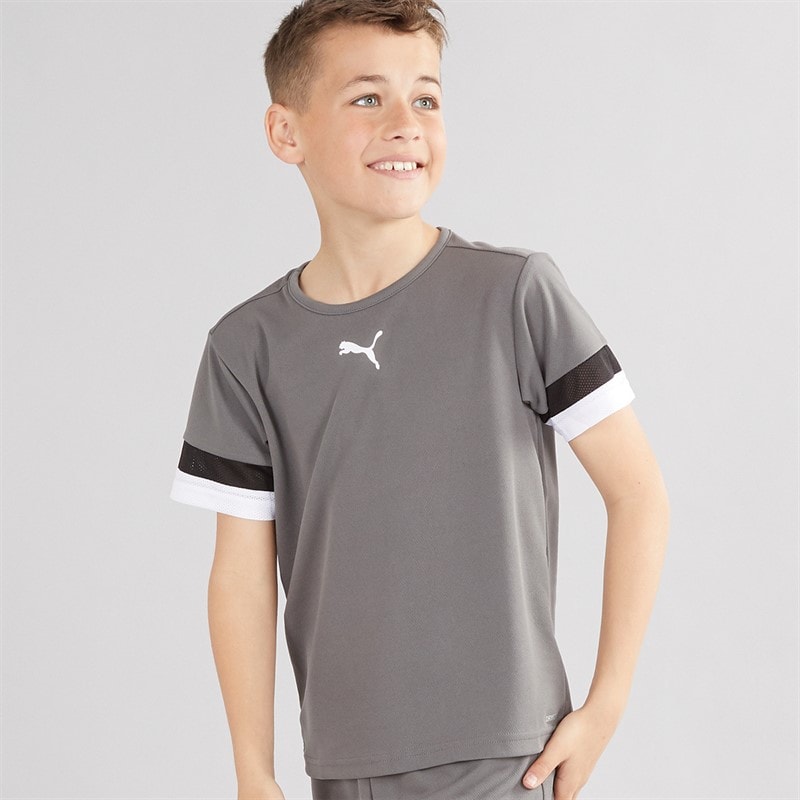 Puma Boys teamRISE Training Jersey Smoked Pearl/Puma Black/Puma White