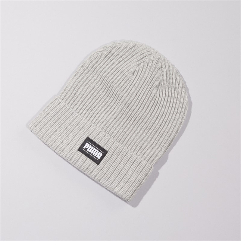 Puma Ribbed Classic Cuff Beanie Ash Gray