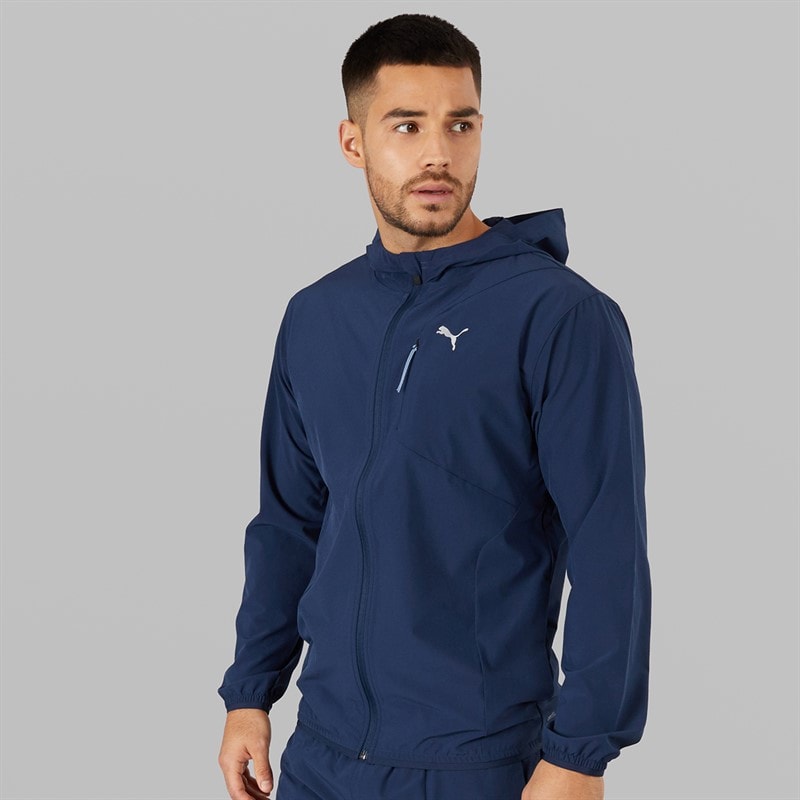 Puma Mens Flex Stretch dryCELL Woven Training Jacket Club Navy