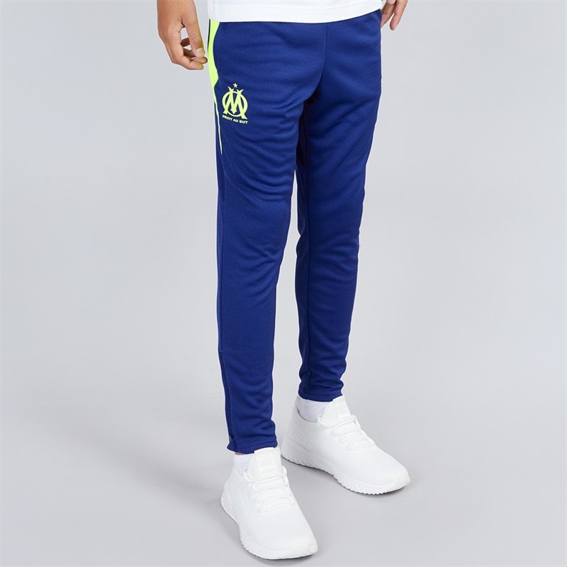 Puma Junior Boys OM Olympique Marseille Training Pants Elektro Blue/Yellow Alert
