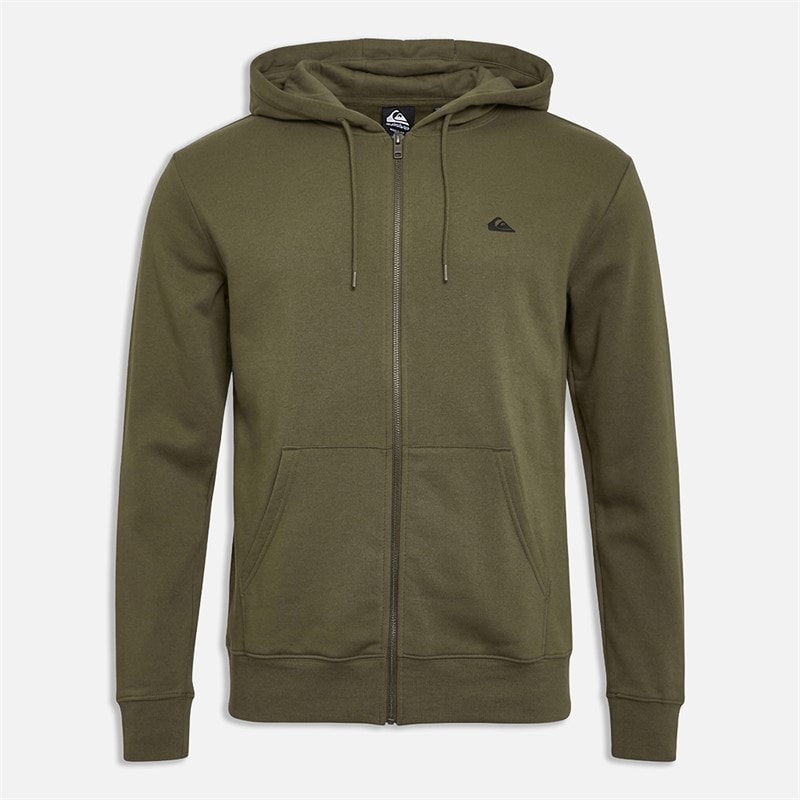 Quiksilver Mens Basic Full Zip Hoodie Grape Leaf