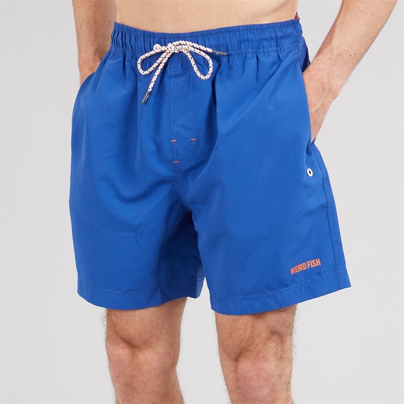 Weird Fish Mens Spinner Swim Shorts Mazarine Blue
