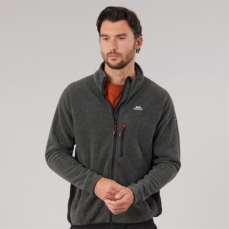 Trespass Mens Jynx Fleece Jacket Black