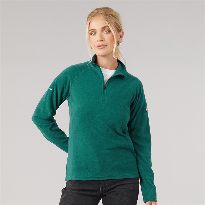 Trespass Womens Shiner 1/2 Zip Micro Fleece Teal