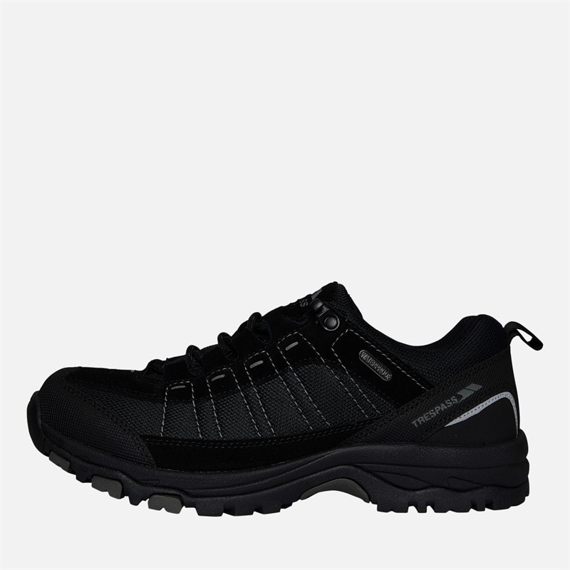Trespass Mens Scarp Waterproof Walking Shoes Black