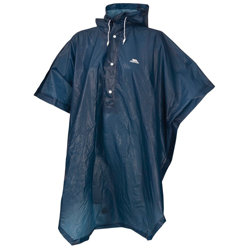 Trespass Canopy Packaway Rain Poncho Navy