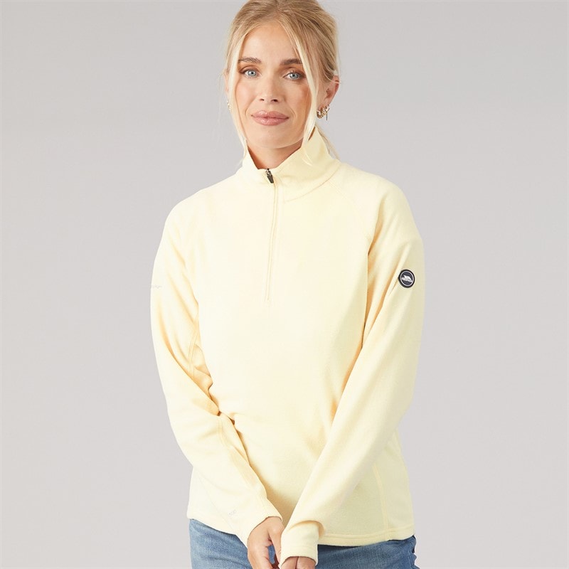Trespass Womens Shiner 2 1/2 Zip Micro Fleece Cream