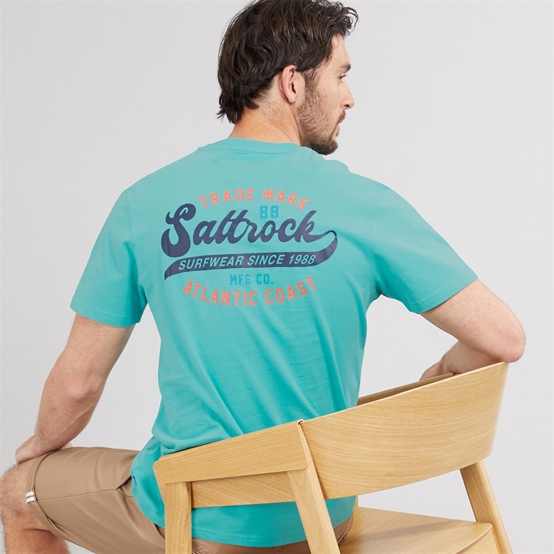 Saltrock Mens Home Run T-Shirt Teal