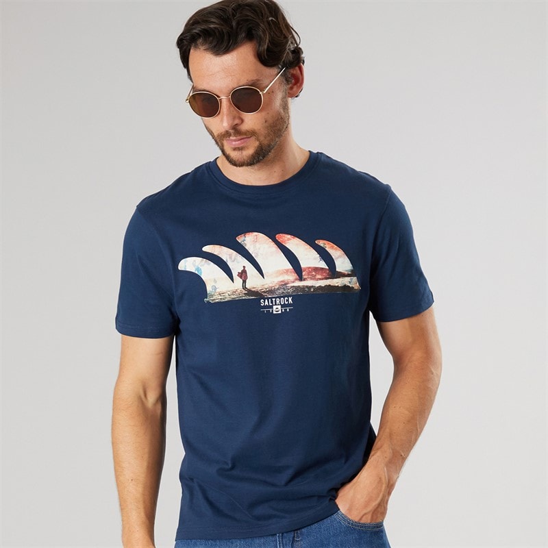 Saltrock Mens Morning View T-Shirt Blue Dress
