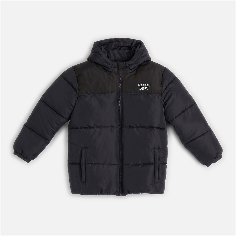 Reebok Boys Padded Hooded Jacket Black