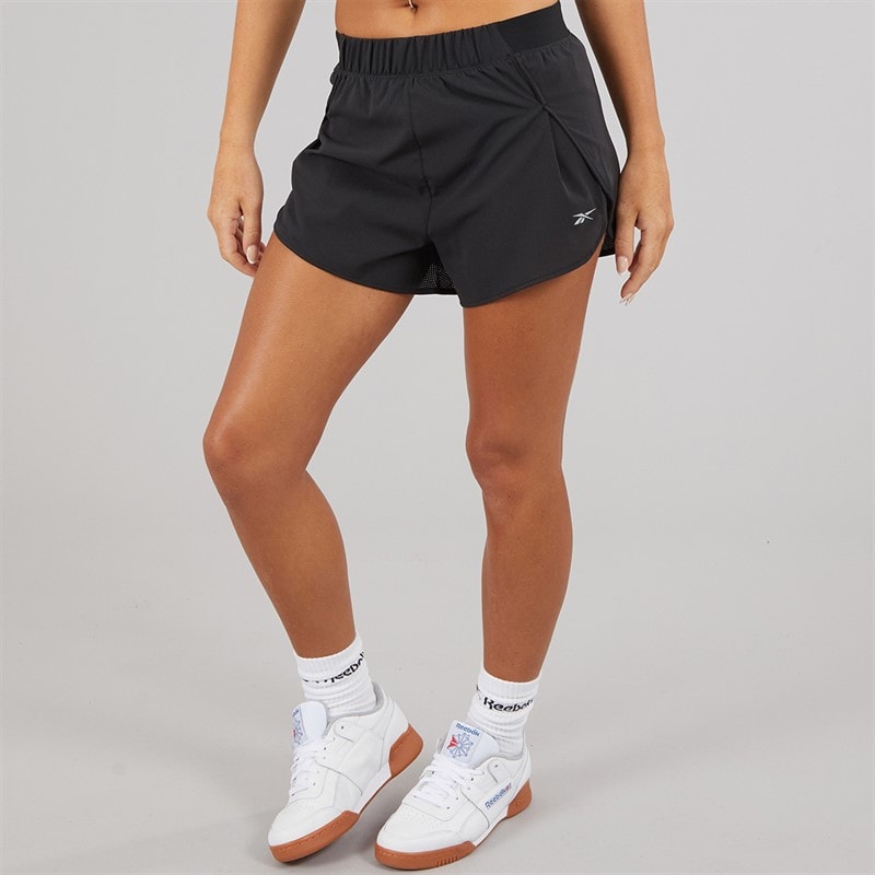 Reebok Womens Lux Speed Running Shorts Black