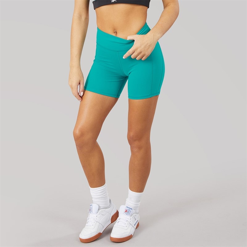 Reebok Womens Lux Bootie Shorts Team Teal