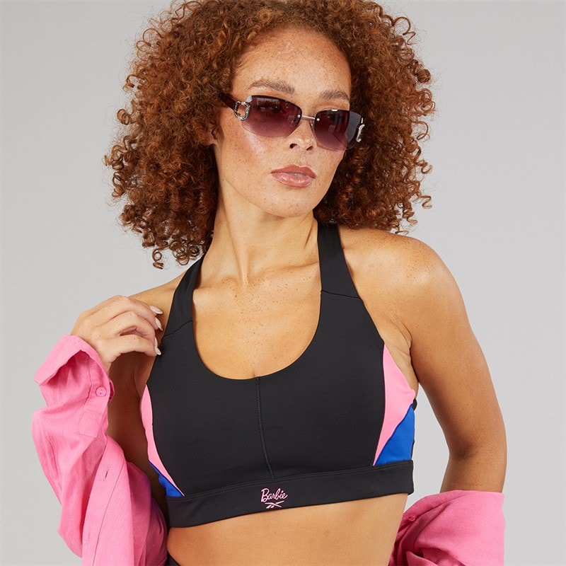 Reebok Womens X Barbie Sports Bra Black