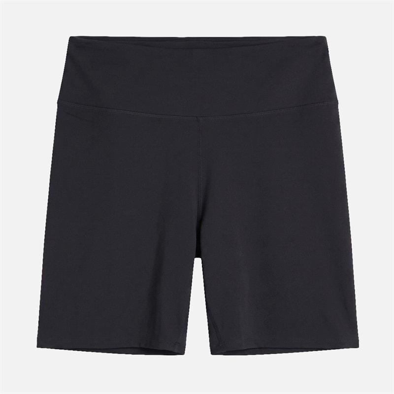 Reebok Womens Plus Size ID Train High Waist Bike Shorts Night Black