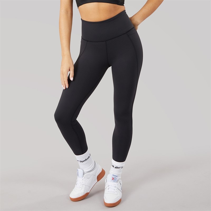 Reebok Womens Lux High Waist Tight Leggings Black