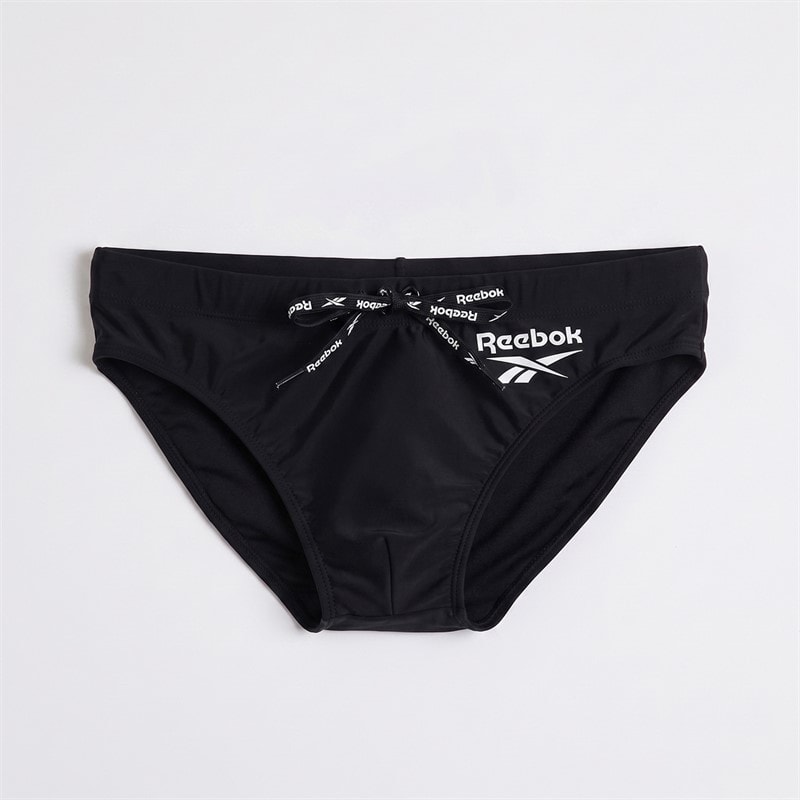 Reebok Mens Wells Swimming Briefs Black/Black