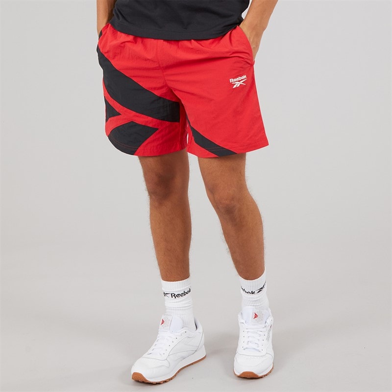 Reebok Mens Classics Vector 7 Inch Woven Shorts Vector Red