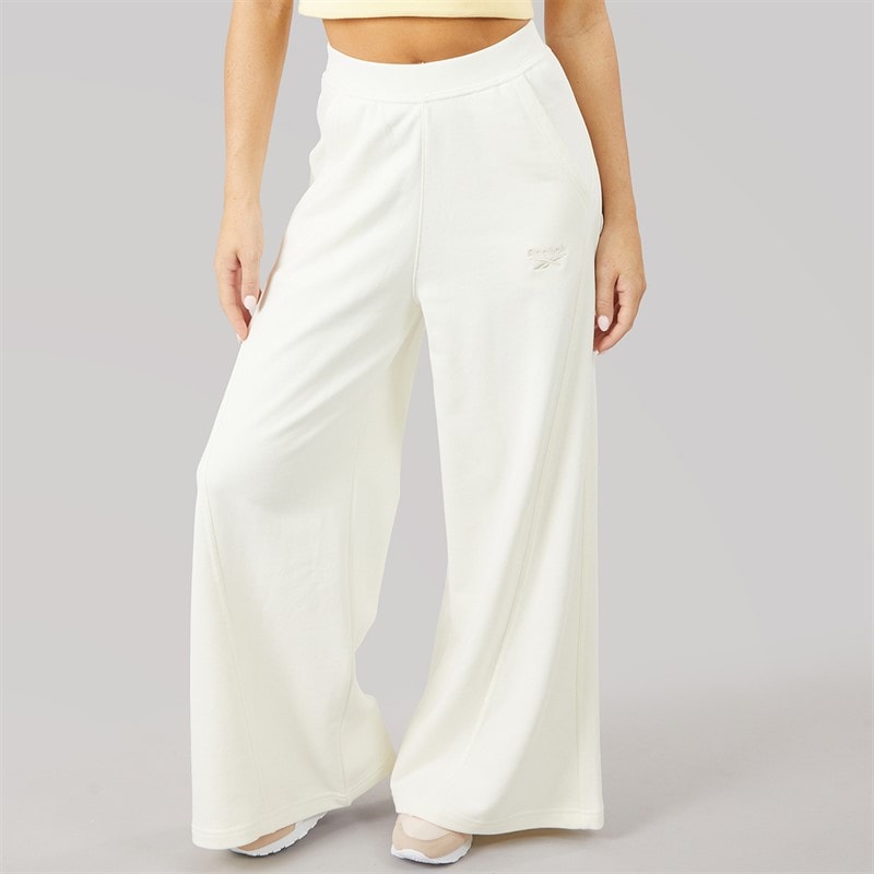 Reebok Womens Icon Elements French Terry Joggers Chalk