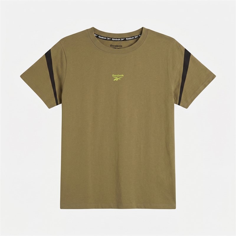 Reebok Boys Vector Logo T-Shirt Khaki