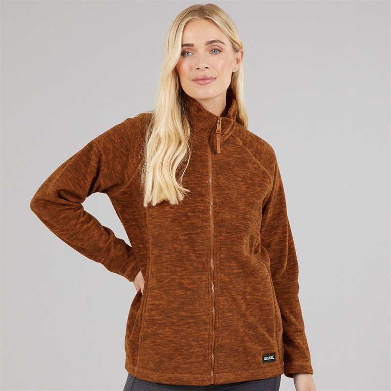 Regatta Womens Mayse Full Zip Fleece Jacket Glazed Ginger