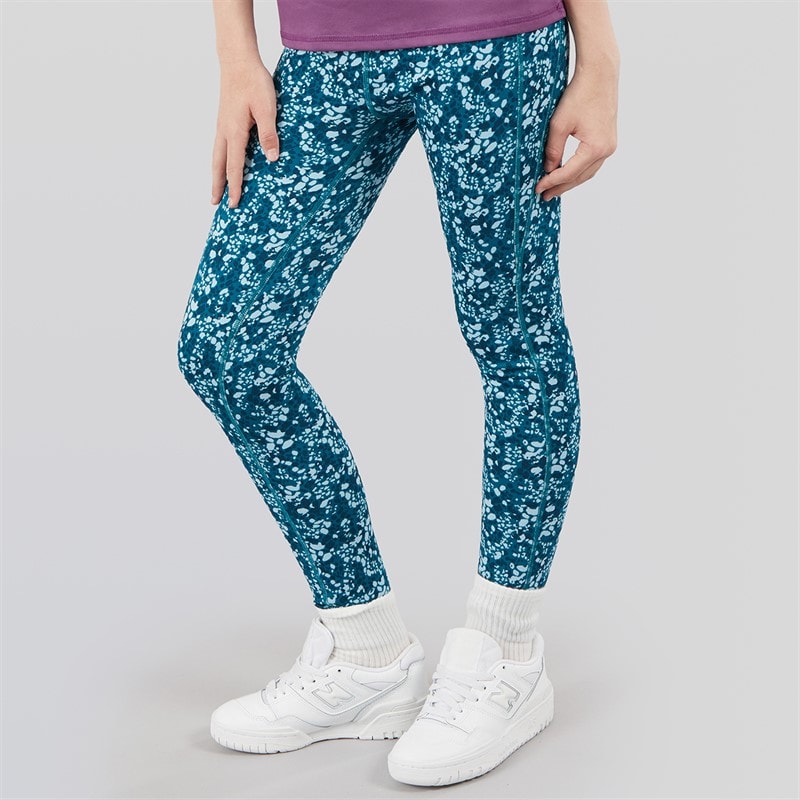 Regatta Girls Barlia Winter Printed Leggings Gulfstream Abstract