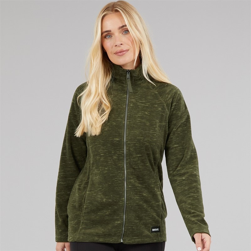 Regatta Womens Mayse Full Zip Fleece Jacket Dark Khaki