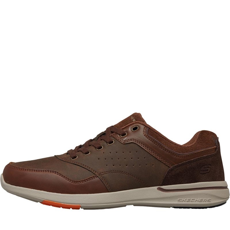 SKECHERS Mens Elent Velago Shoes Brown