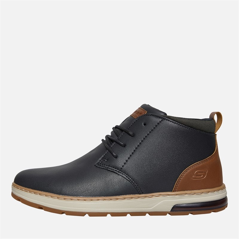 SKECHERS Mens Evenston Chukka Boots Black