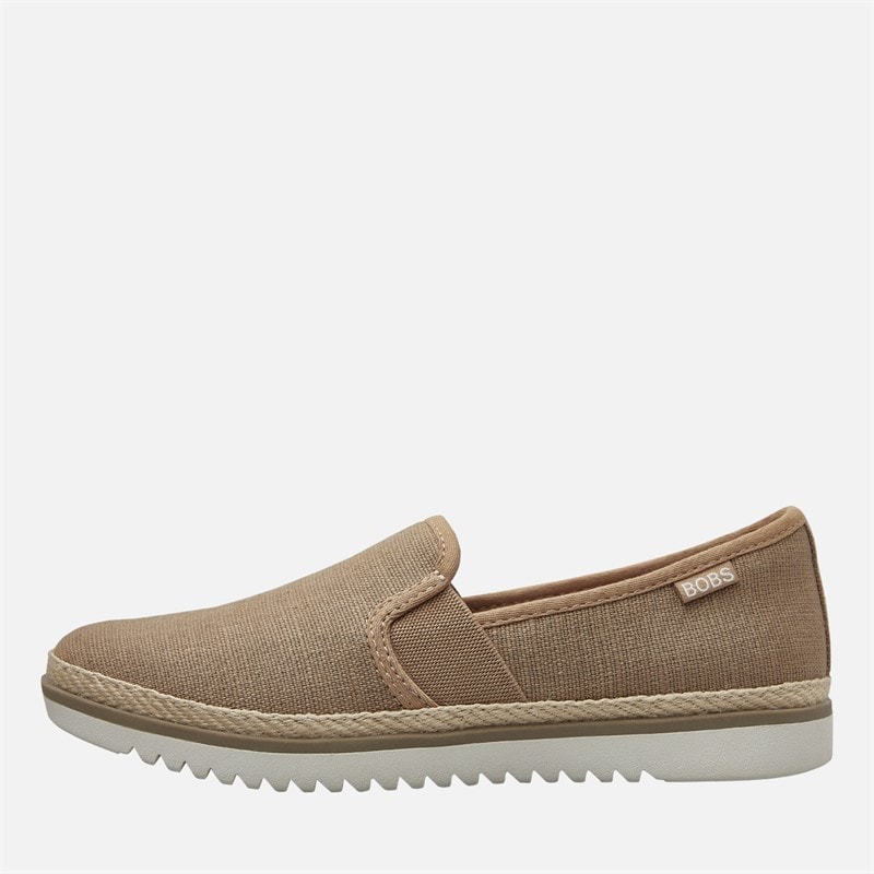 SKECHERS Womens Flexpadrille Lo Espadrilles Tan Linen
