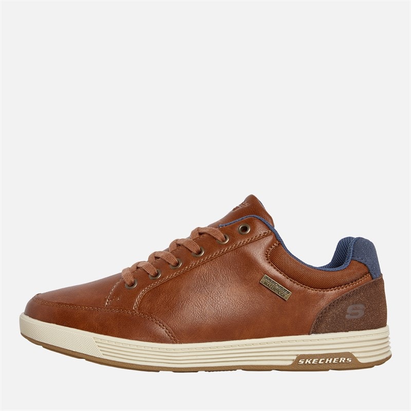 SKECHERS Mens Waterproof Cavell Sparkman Trainers Luggage Brown