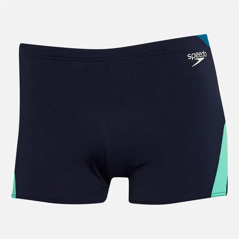Speedo Mens Hyperboom Logo Splice Aquashorts Navy
