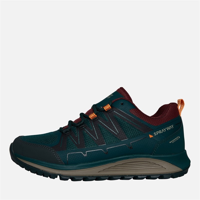 Sprayway Mens Burbage Low Hydrodry Waterproof Walking Shoes Spruce