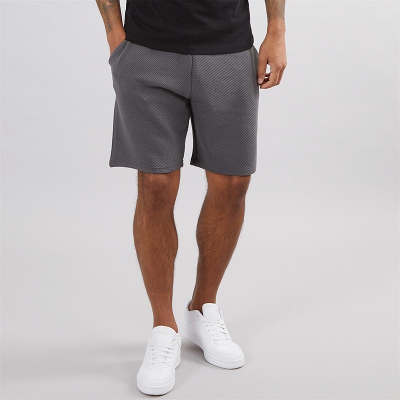 THREADBARE Mens Jewel Shorts Slate